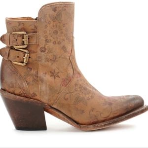 Lucchese Womens Catalina Floral Shortie Boot, EUC & Box Style# M4953-H38